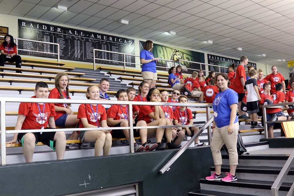 air camp students smiling