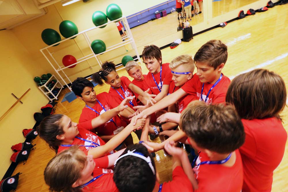 science students participating in a group activity