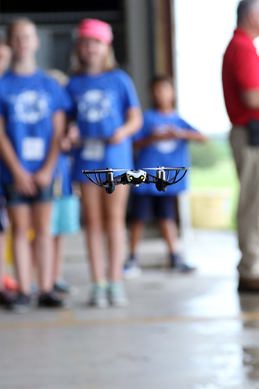 day camper flying mini drone