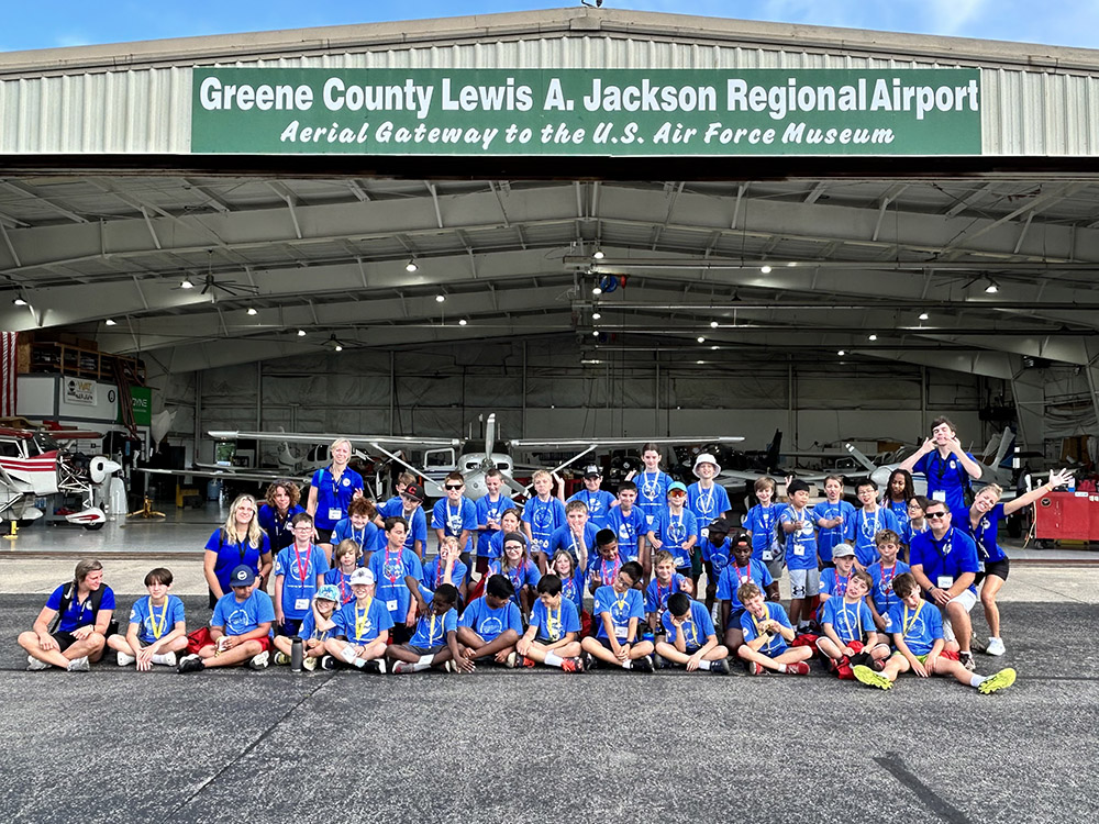2023 Air Camp elementary school students